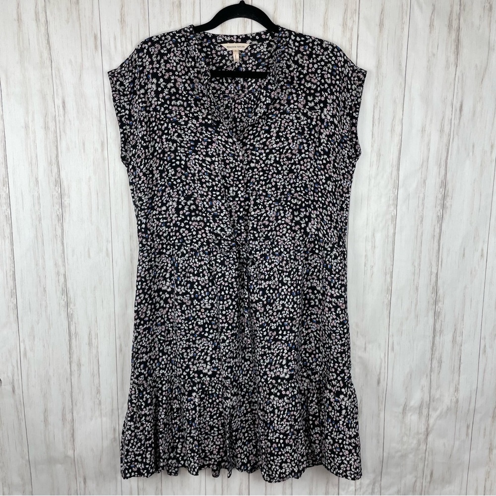 Rebecca Taylor 100% silk floral dress 2X